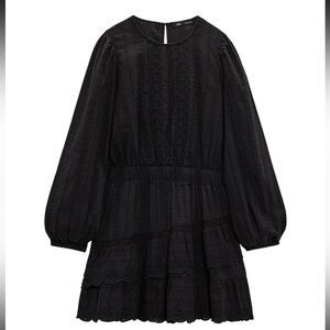 Zara Lace Insert Mini Dress